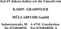 Karin Gradinger MÃ¼llabfuhr GmbH 